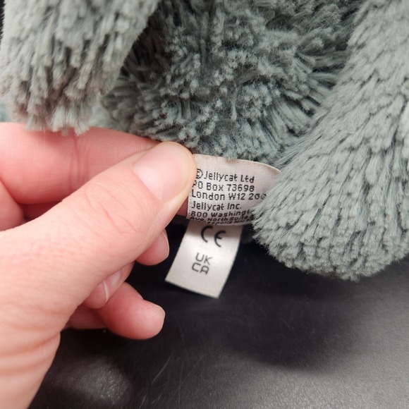 Jellycat Forest Green Bunny Rabbit Plush Toy Soft Floppy Ears Snuggable Comfort - Picture 9 of 11